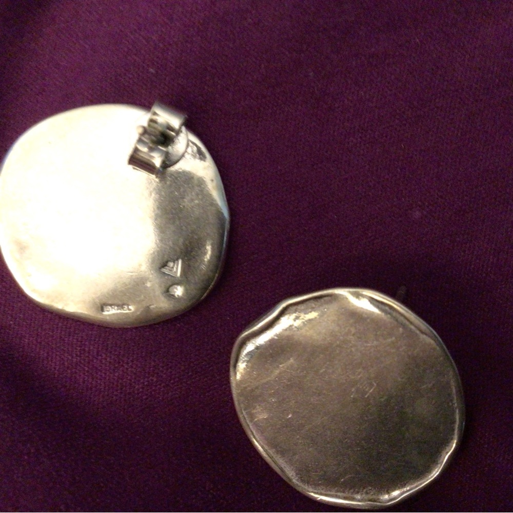 Silpada sterling disc earrings